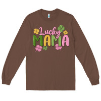 Chestnut lucky mama Long Sleeve Tee - MaliasSmallBusiness