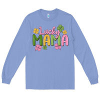 Colony Blue lucky mama Long Sleeve Tee - MaliasSmallBusiness