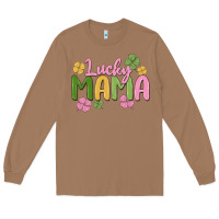 Toasted Coconut lucky mama Long Sleeve Tee - MaliasSmallBusiness