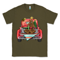 Army Green Christmas truck Classic Tee - BarkalooDesign