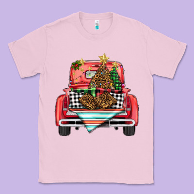 Christmas Truck Classic Tee Designed By Barkaloodesign
