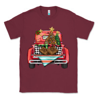 Burgundy Christmas truck Classic Tee - BarkalooDesign