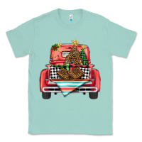 Seafoam Christmas truck Classic Tee - BarkalooDesign