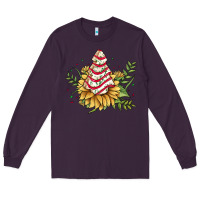 Plum little debbie tree cakes sunflower Long Sleeve Tee - JahusDesignShop