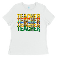 White teacher teacher teacher Ladies Tee - texasbilliewilder