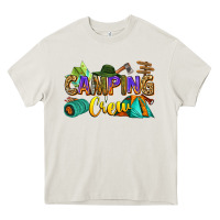 Cream camping crew Heavy Core Tee - Zillion Design Studio