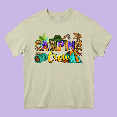 Camping Crew Heavy Core Tee Designed By Zillion Design Studio