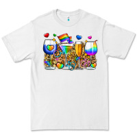 White pride wine cups Premium Tee - Zillion Design Studio