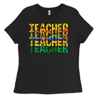 Black teacher teacher teacher Ladies Tee - texasbilliewilder