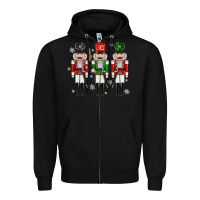 Black nutcrackers Zipper Hoodie - MaliasSmallBusiness