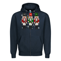 Navy nutcrackers Zipper Hoodie - MaliasSmallBusiness