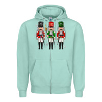 Seafoam nutcrackers Zipper Hoodie - MaliasSmallBusiness