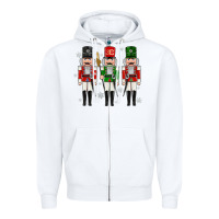 White nutcrackers Zipper Hoodie - MaliasSmallBusiness