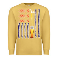 Antique Gold American Flag Beer Premium Sweatshirt - Bettercallsaul