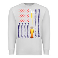 Dove Grey American Flag Beer Premium Sweatshirt - Bettercallsaul