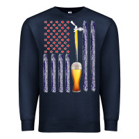 Navy American Flag Beer Premium Sweatshirt - Bettercallsaul