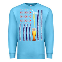 Ocean Blue American Flag Beer Premium Sweatshirt - Bettercallsaul