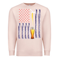 Pale Pink American Flag Beer Premium Sweatshirt - Bettercallsaul