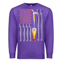 Purple American Flag Beer Premium Sweatshirt - Bettercallsaul