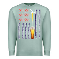 Seafoam American Flag Beer Premium Sweatshirt - Bettercallsaul