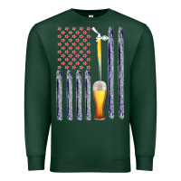 Sports Green American Flag Beer Premium Sweatshirt - Bettercallsaul