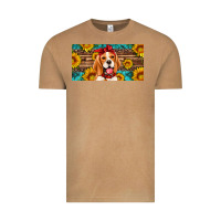 Vintage Camel beagle with sunflowers license plate Vintage Tee - Artiststas