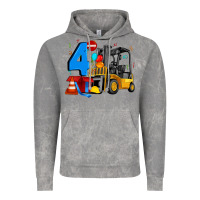 Cloud Rock forklift birthday four Vintage Hoodie - Artiststas