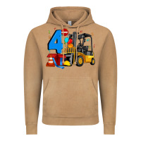 Forklift Birthday Four Vintage Hoodie | Teevron