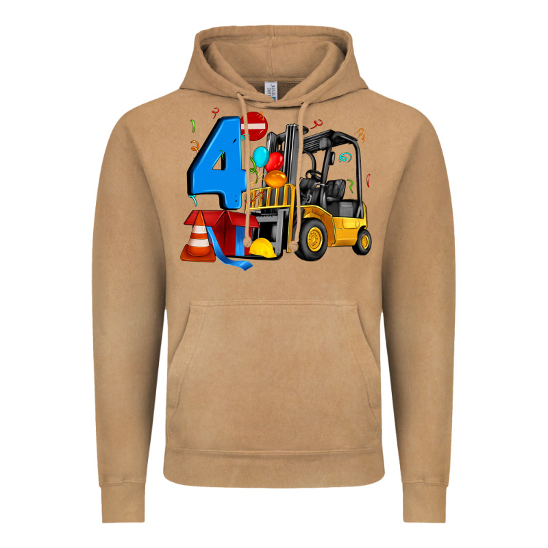 Forklift Birthday Four Vintage Hoodie by Artiststas | Teevron