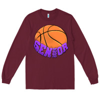Burgundy senıor 2024 Long Sleeve Tee - MaliasSmallBusiness