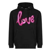 Black valentine's day love balloon Heavyweight Hoodie - RanaPortraitStore