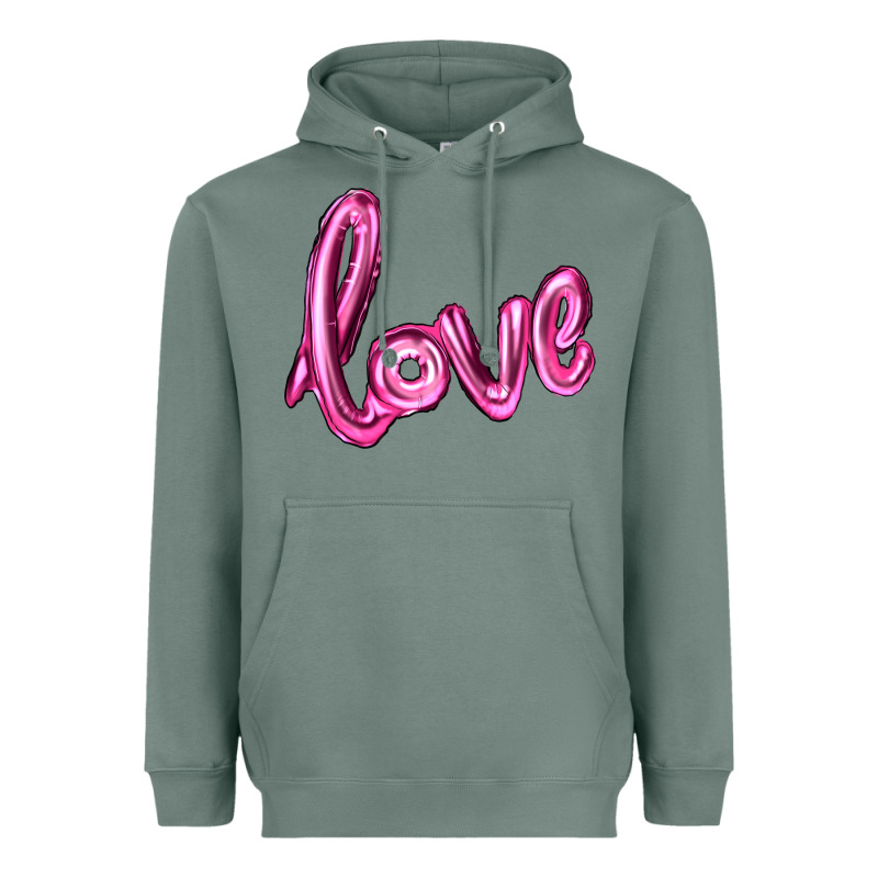 Valentine's Day Love Balloon Heavyweight Hoodie by RanaPortraitStore | Teevron