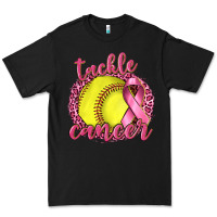 Black Tackle Cancer Softball Premium Tee - texasbilliewilder