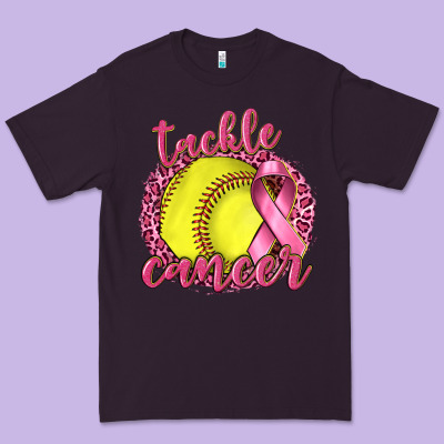 Tackle Cancer Softball Premium Tee Designed By Texasbilliewilder