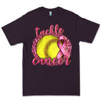 Plum Tackle Cancer Softball Premium Tee - texasbilliewilder