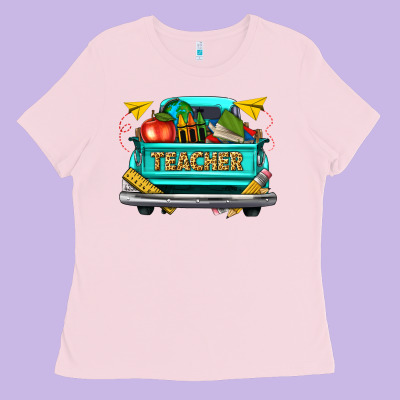 Teacher Truck Ladies Tee Designed By Texasbilliewilder
