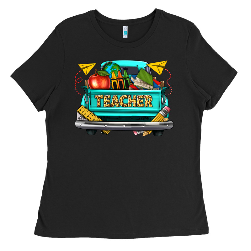 Teacher Truck Ladies Tee by texasbilliewilder | Teevron