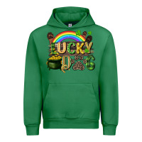 Emerald Lucky dog St. Patrick's Day Urban Hoodie - CowGirlArtShop