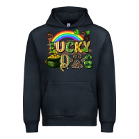 Navy Lucky dog St. Patrick's Day Urban Hoodie - CowGirlArtShop