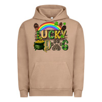 Pigment Burro Lucky dog St. Patrick's Day Urban Hoodie - CowGirlArtShop