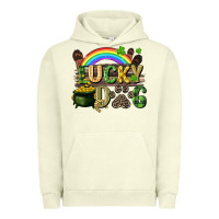 Pigment Pistachio Lucky dog St. Patrick's Day Urban Hoodie - CowGirlArtShop