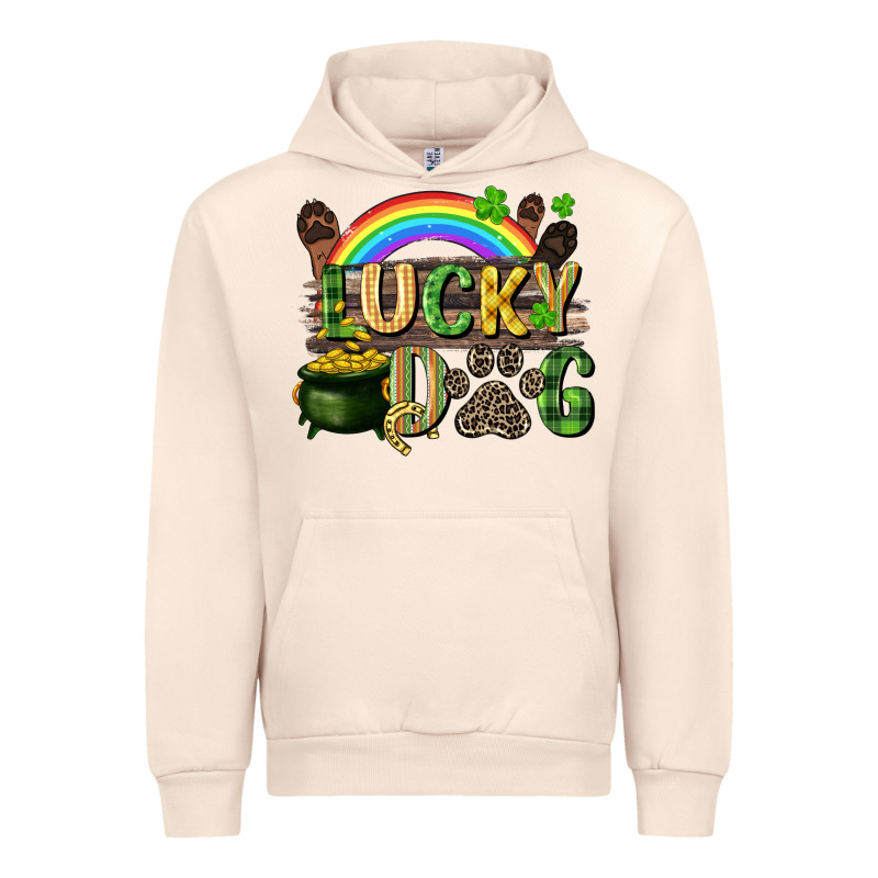 Lucky Dog St. Patrick's Day Urban Hoodie by CowGirlArtShop | Teevron