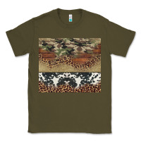 Army Green cowhide leopard camouflage Classic Tee - Jasminsmagicworld