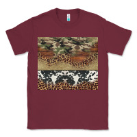 Burgundy cowhide leopard camouflage Classic Tee - Jasminsmagicworld