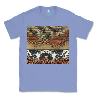 Colony Blue cowhide leopard camouflage Classic Tee - Jasminsmagicworld