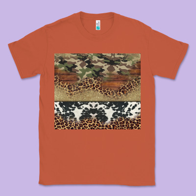 Cowhide Leopard Camouflage Classic Tee Designed By Jasminsmagicworld