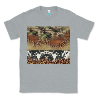 Heather Grey cowhide leopard camouflage Classic Tee - Jasminsmagicworld