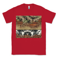 Red cowhide leopard camouflage Classic Tee - Jasminsmagicworld