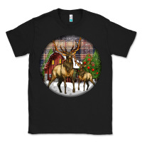 Black elk buck deer christmas Classic Tee - LillyAllenDesigns