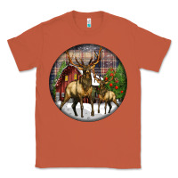 Copper elk buck deer christmas Classic Tee - LillyAllenDesigns